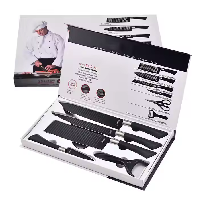 Zepter High Quality Stainless Steel 6 Pcs Kitchen Knife Set