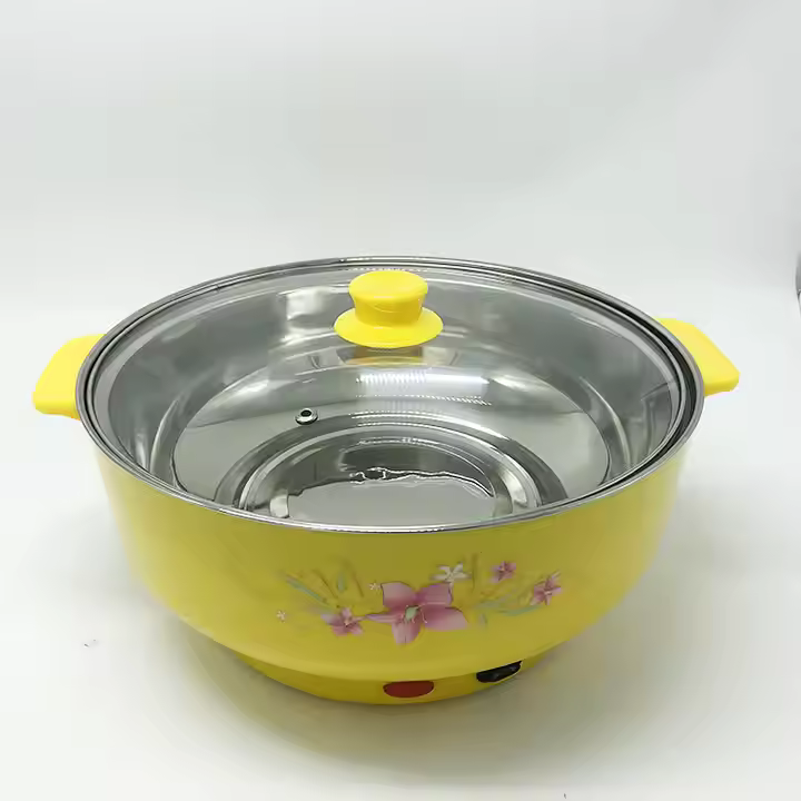 High Quality Electric Cooking Pot Stainless Steel Cookware Set with Glass Lid